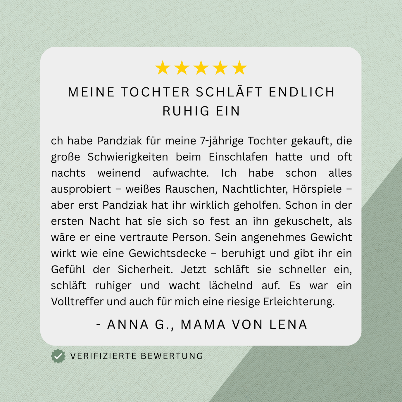 Gewichts™ - Gewichtetes Kuscheltier